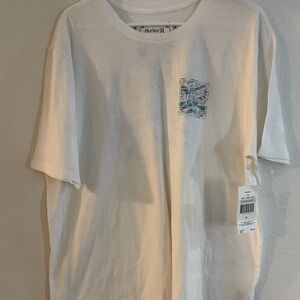 Hurley “Hawaii” White Graphic Print Short Sleeve T-Shirt